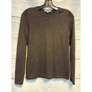 Neiman Marcus Cashmere Collection Brown Long Sleeve Sweater Size S